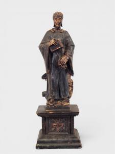 Wooden sculpture depicting Dante Alighieri – 19th century